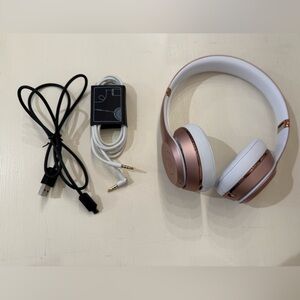 Beats by Dr. Dre Solo3 Noise Cancellation Bluetooth On-Ear Headphones, Rose Gold